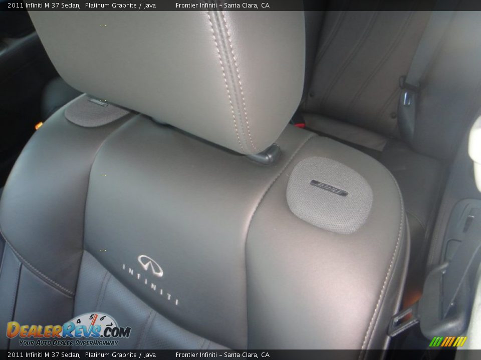 2011 Infiniti M 37 Sedan Platinum Graphite / Java Photo #24