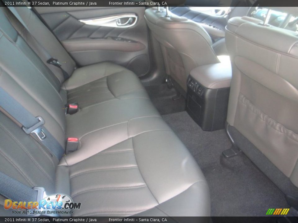 Rear Seat of 2011 Infiniti M 37 Sedan Photo #25