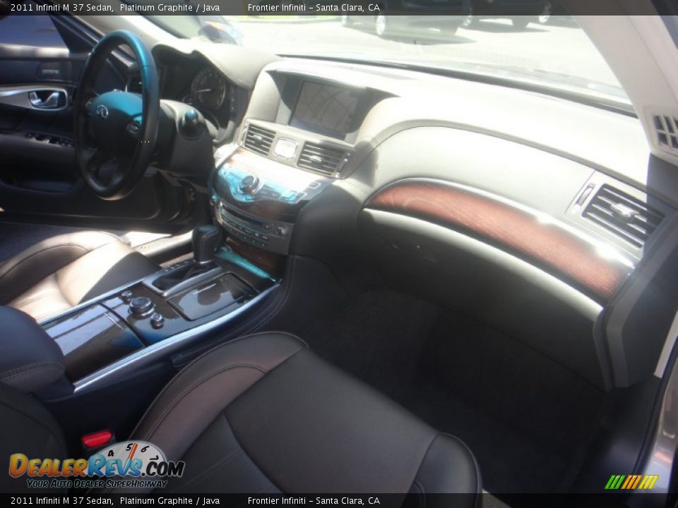 2011 Infiniti M 37 Sedan Platinum Graphite / Java Photo #26