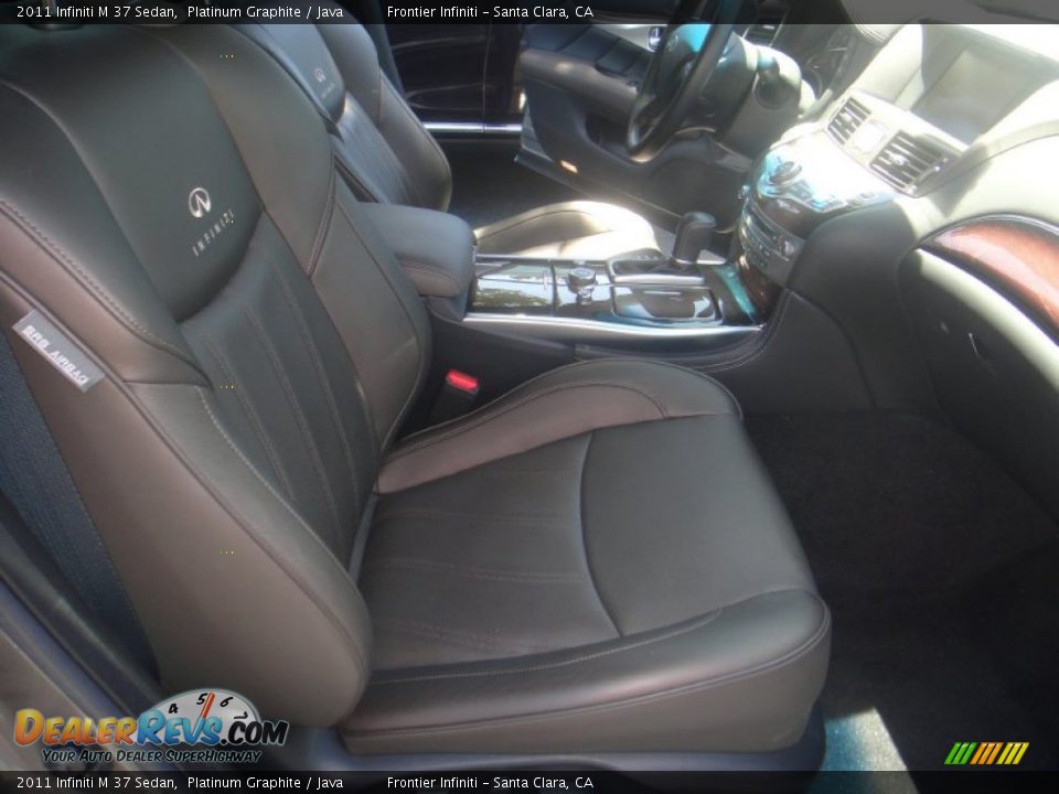 2011 Infiniti M 37 Sedan Platinum Graphite / Java Photo #27