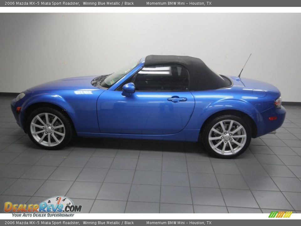 Winning Blue Metallic 2006 Mazda MX-5 Miata Sport Roadster Photo #2