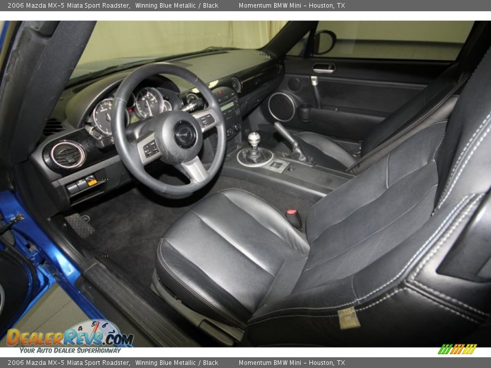 2006 Mazda MX-5 Miata Sport Roadster Winning Blue Metallic / Black Photo #4