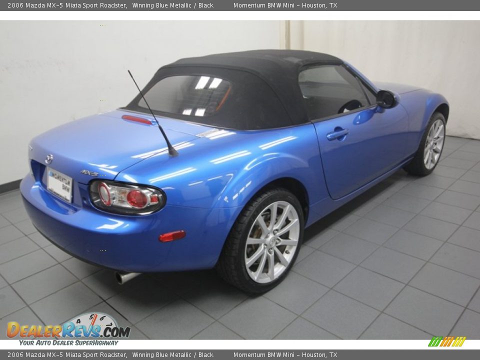 2006 Mazda MX-5 Miata Sport Roadster Winning Blue Metallic / Black Photo #11