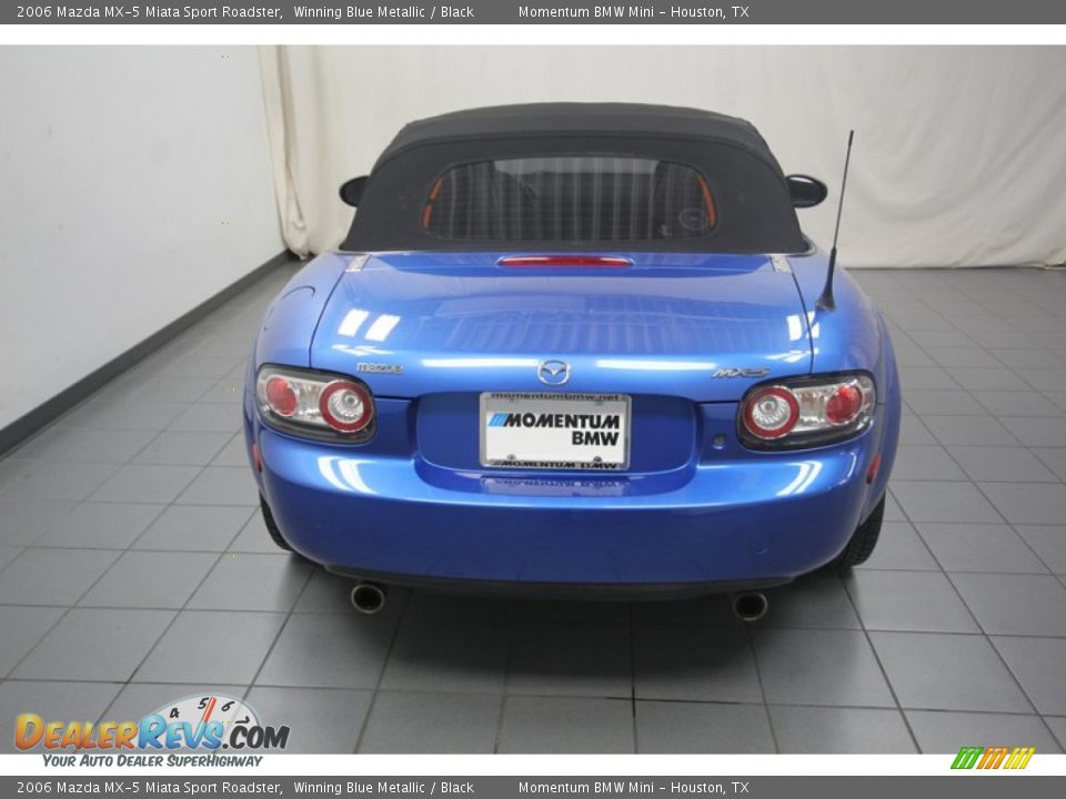 2006 Mazda MX-5 Miata Sport Roadster Winning Blue Metallic / Black Photo #12