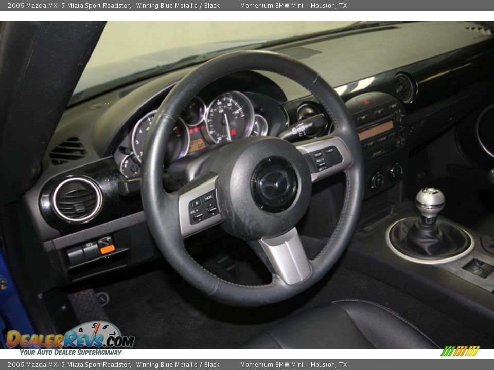 2006 Mazda MX-5 Miata Sport Roadster Steering Wheel Photo #26