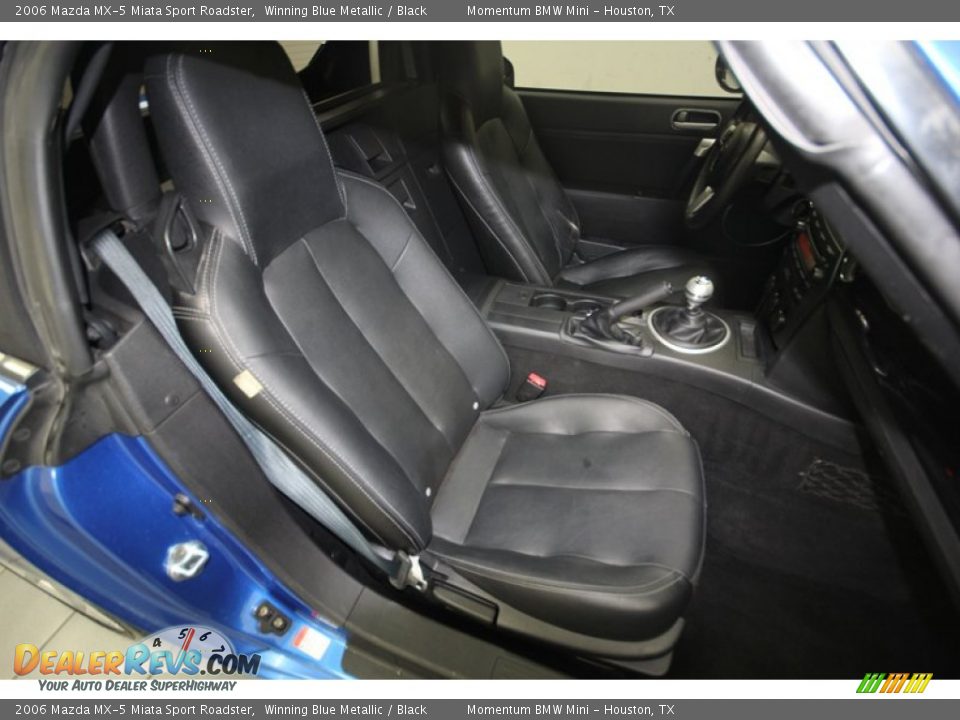 Black Interior - 2006 Mazda MX-5 Miata Sport Roadster Photo #30