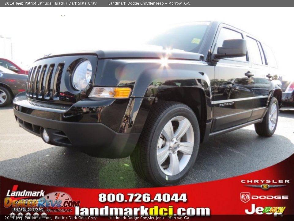 2014 Jeep Patriot Latitude Black / Dark Slate Gray Photo #1