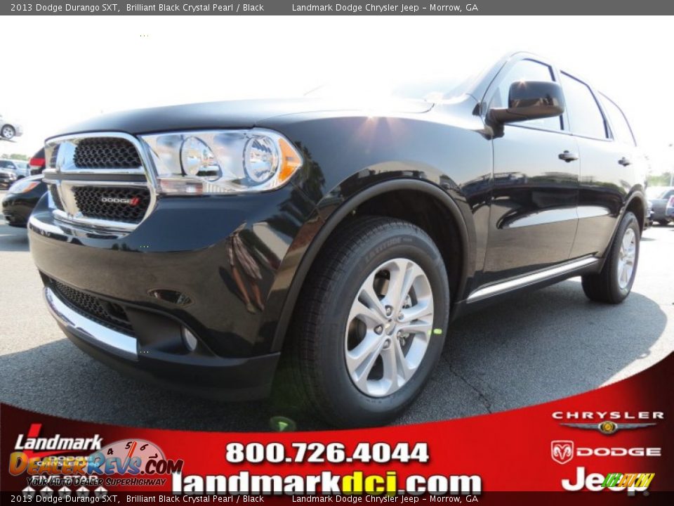 2013 Dodge Durango SXT Brilliant Black Crystal Pearl / Black Photo #1