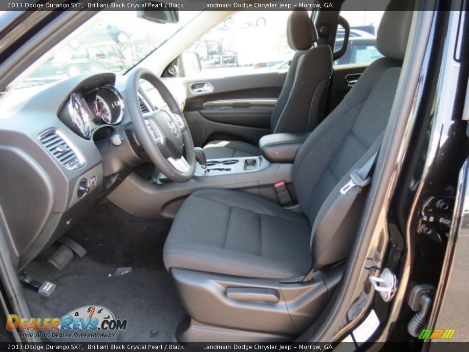 Black Interior - 2013 Dodge Durango SXT Photo #6