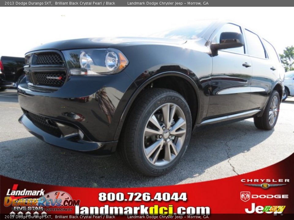 2013 Dodge Durango SXT Brilliant Black Crystal Pearl / Black Photo #1