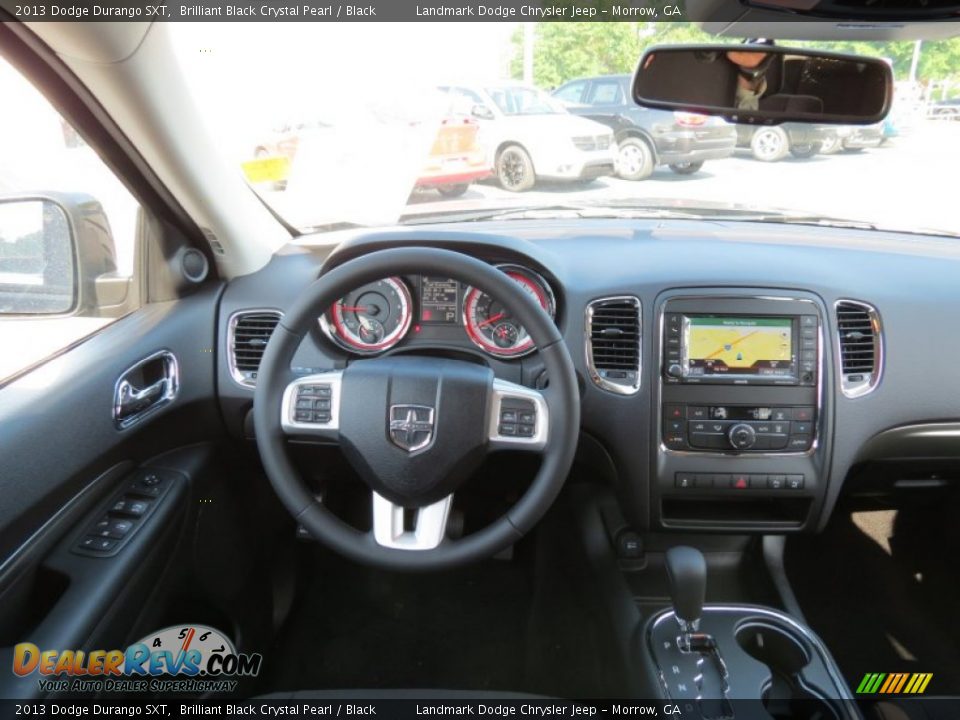2013 Dodge Durango SXT Brilliant Black Crystal Pearl / Black Photo #8