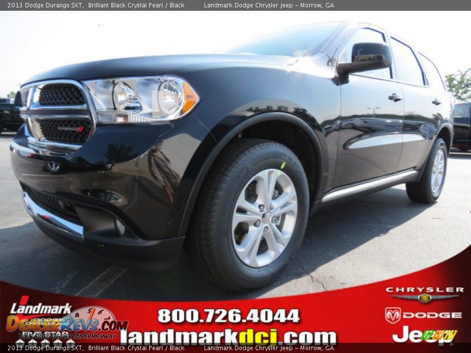 2013 Dodge Durango SXT Brilliant Black Crystal Pearl / Black Photo #1