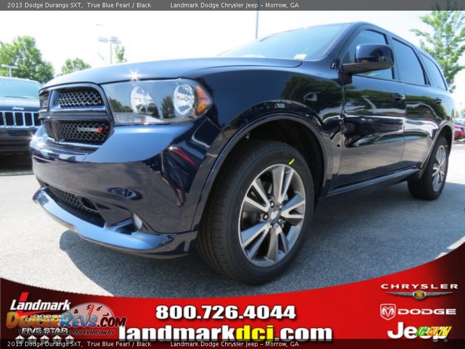 2013 Dodge Durango SXT True Blue Pearl / Black Photo #1