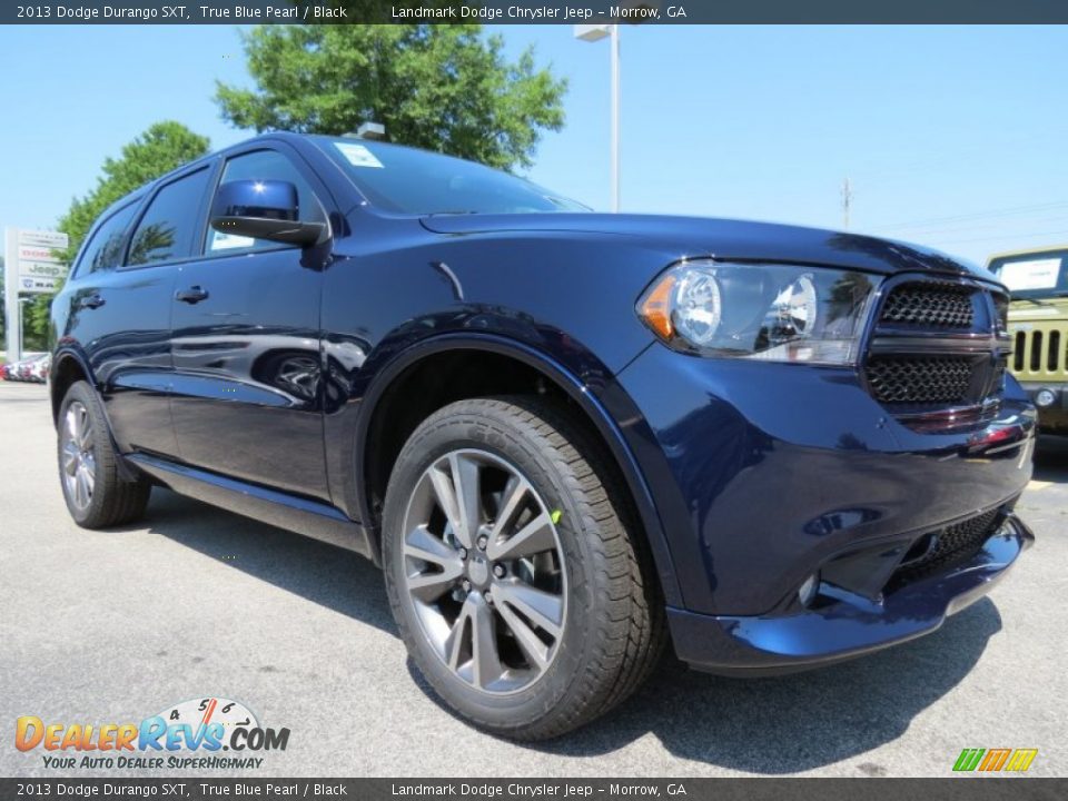 2013 Dodge Durango SXT True Blue Pearl / Black Photo #4