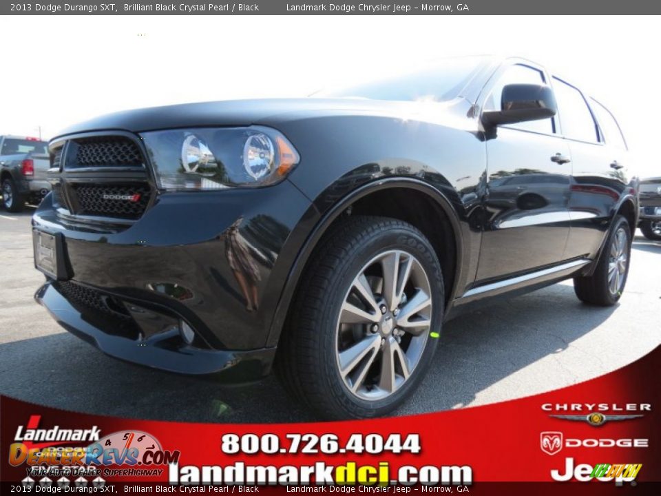 2013 Dodge Durango SXT Brilliant Black Crystal Pearl / Black Photo #1