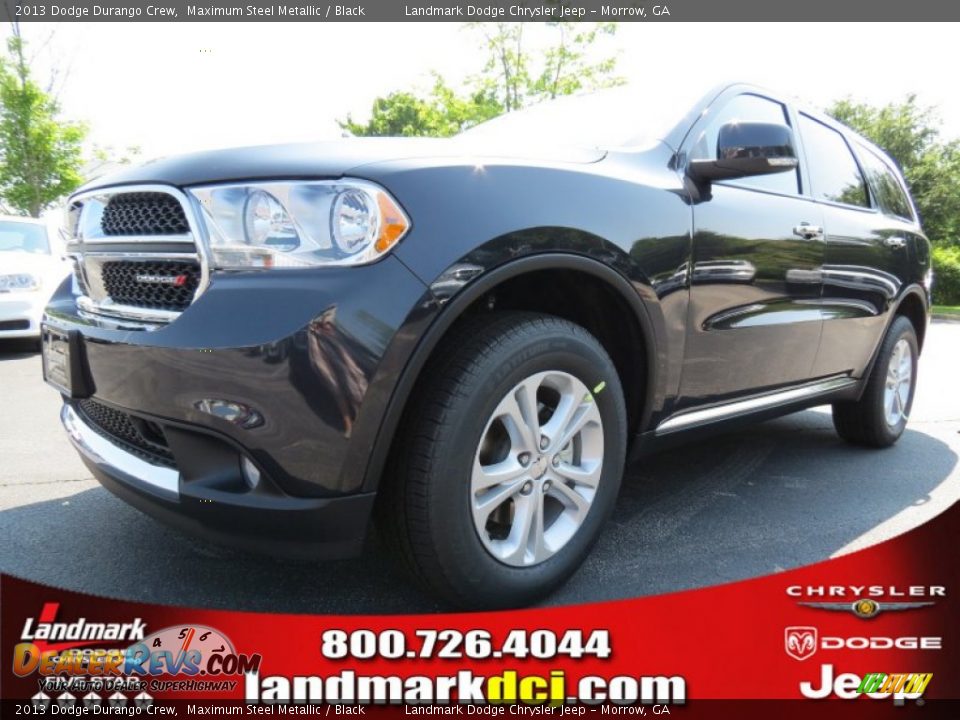 2013 Dodge Durango Crew Maximum Steel Metallic / Black Photo #1