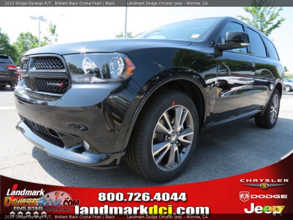 2013 Dodge Durango R/T Brilliant Black Crystal Pearl / Black Photo #1