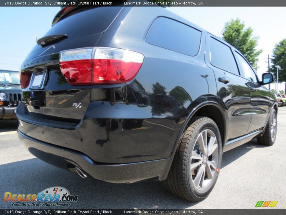 2013 Dodge Durango R/T Brilliant Black Crystal Pearl / Black Photo #3