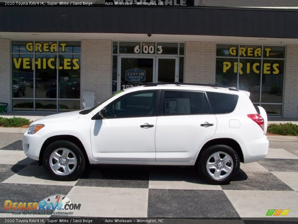 2010 Toyota RAV4 I4 Super White / Sand Beige Photo #1