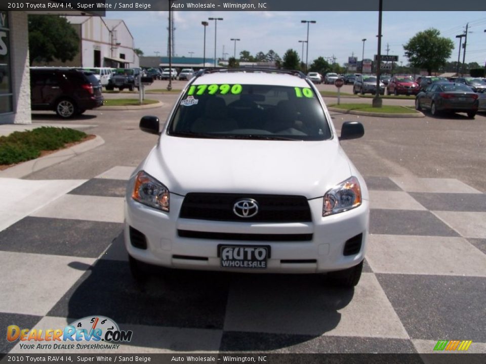 2010 Toyota RAV4 I4 Super White / Sand Beige Photo #2