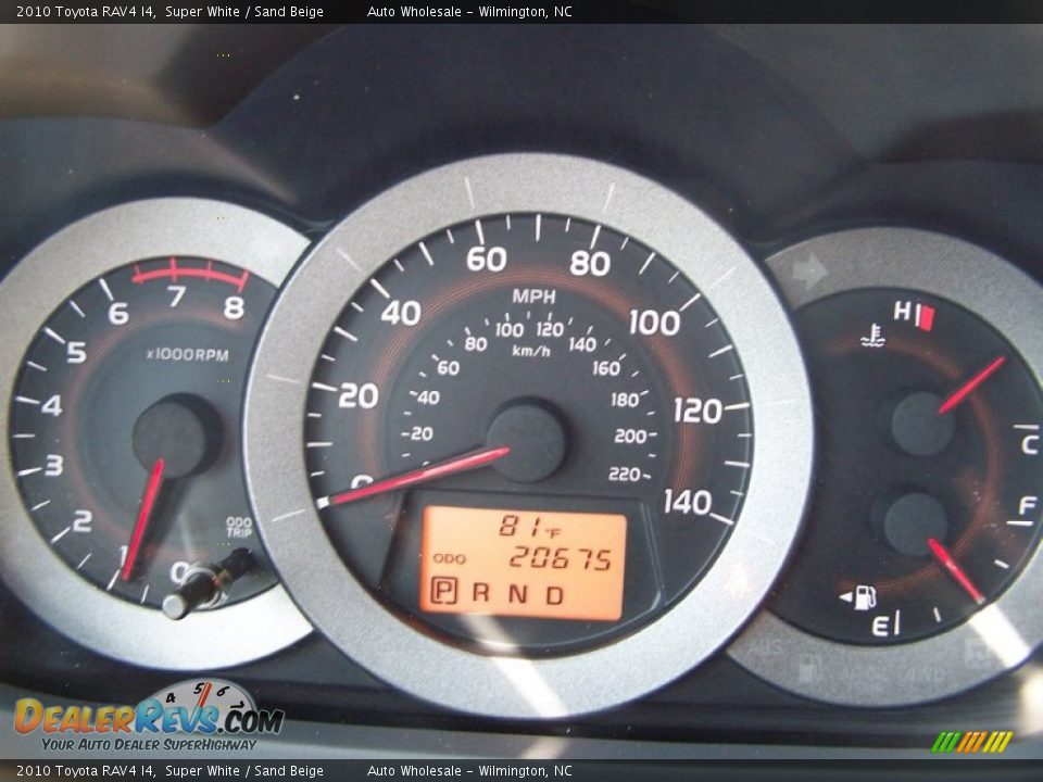 2010 Toyota RAV4 I4 Super White / Sand Beige Photo #16