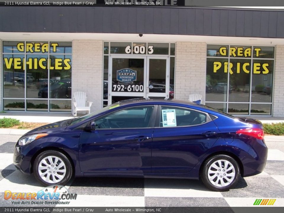 2011 Hyundai Elantra GLS Indigo Blue Pearl / Gray Photo #1