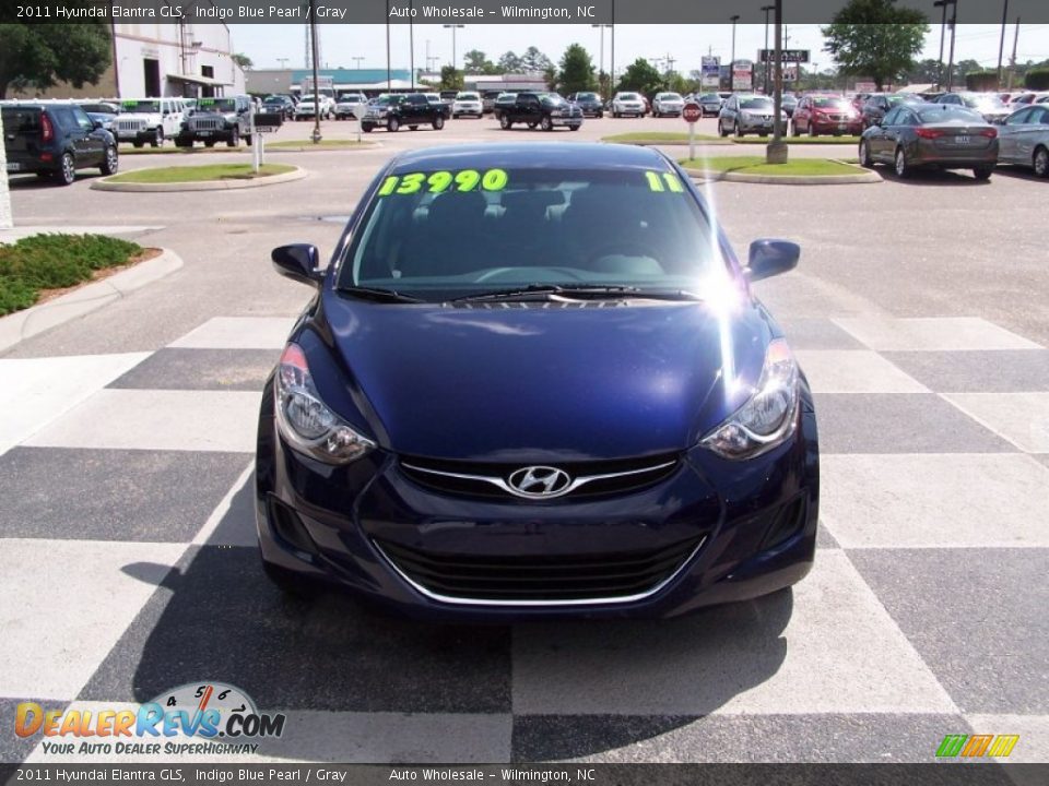 2011 Hyundai Elantra GLS Indigo Blue Pearl / Gray Photo #2