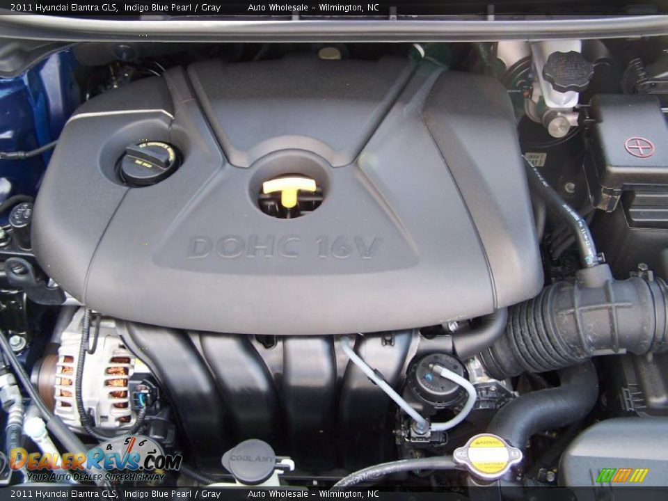 2011 Hyundai Elantra GLS Indigo Blue Pearl / Gray Photo #6