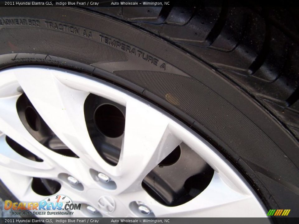 2011 Hyundai Elantra GLS Indigo Blue Pearl / Gray Photo #8