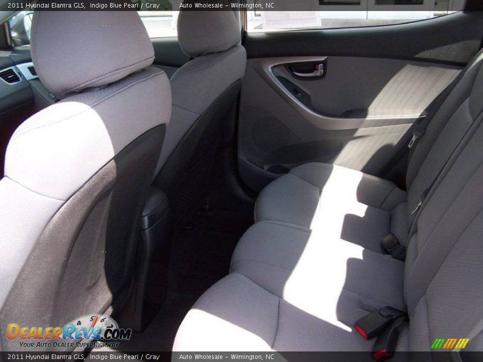 2011 Hyundai Elantra GLS Indigo Blue Pearl / Gray Photo #12