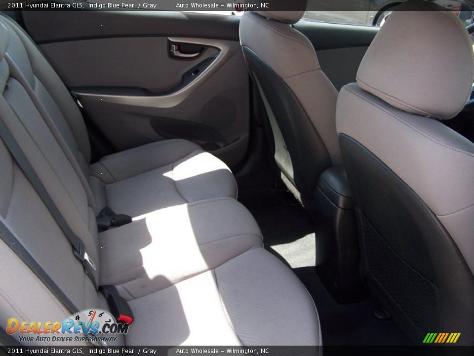 2011 Hyundai Elantra GLS Indigo Blue Pearl / Gray Photo #14