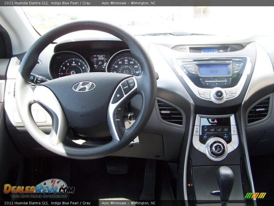 2011 Hyundai Elantra GLS Indigo Blue Pearl / Gray Photo #15