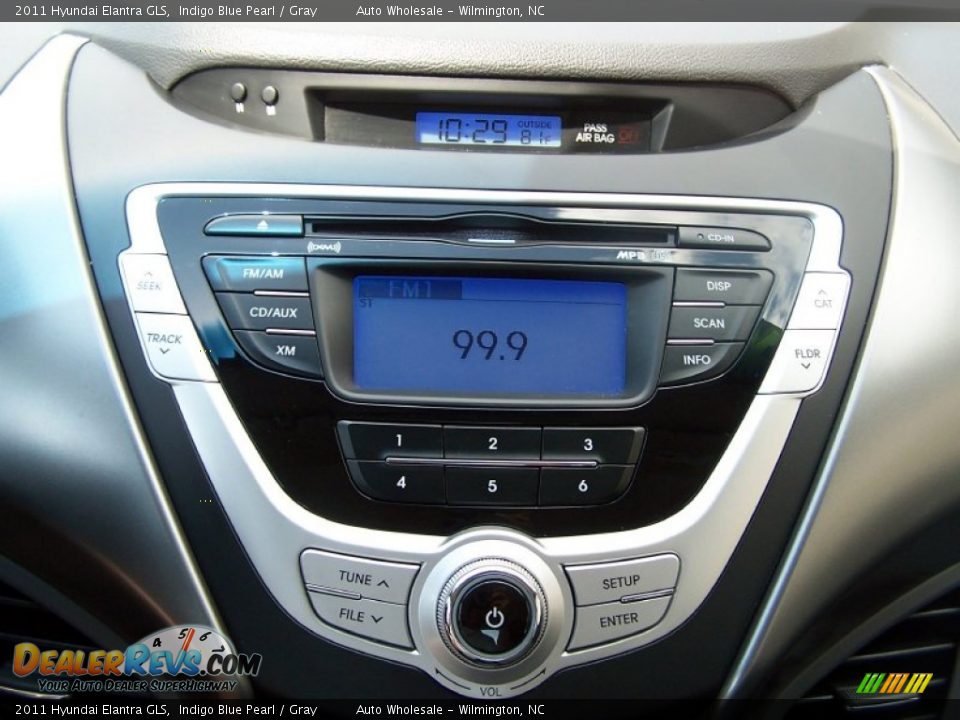 2011 Hyundai Elantra GLS Indigo Blue Pearl / Gray Photo #17