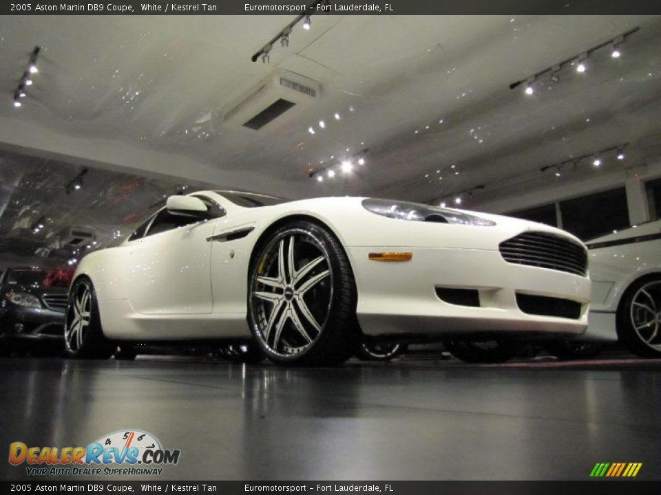 2005 Aston Martin DB9 Coupe White / Kestrel Tan Photo #1