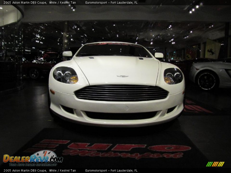 2005 Aston Martin DB9 Coupe White / Kestrel Tan Photo #3