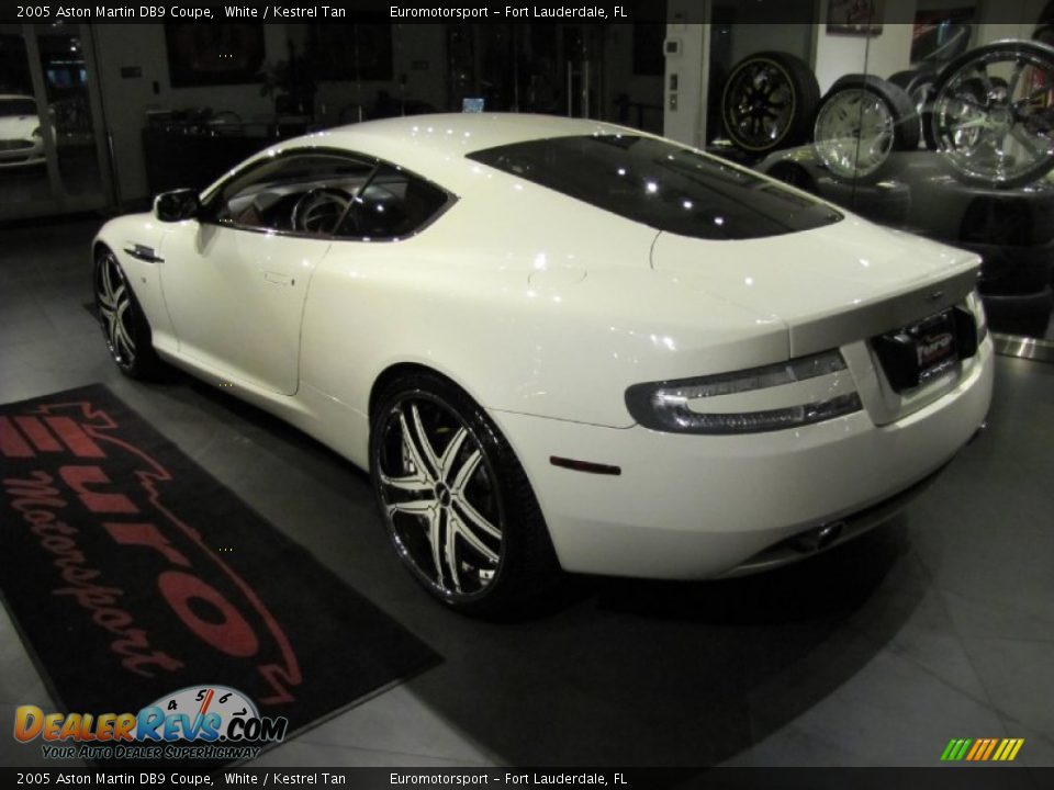 2005 Aston Martin DB9 Coupe White / Kestrel Tan Photo #10