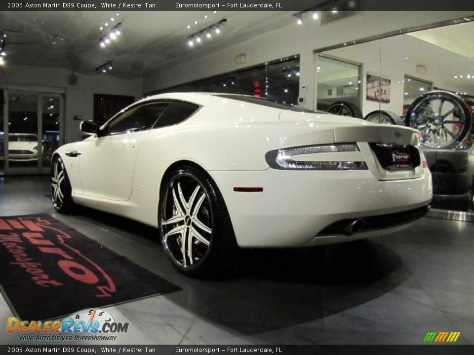 2005 Aston Martin DB9 Coupe White / Kestrel Tan Photo #11