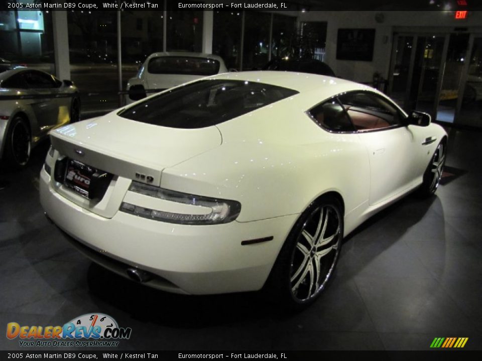 2005 Aston Martin DB9 Coupe White / Kestrel Tan Photo #13