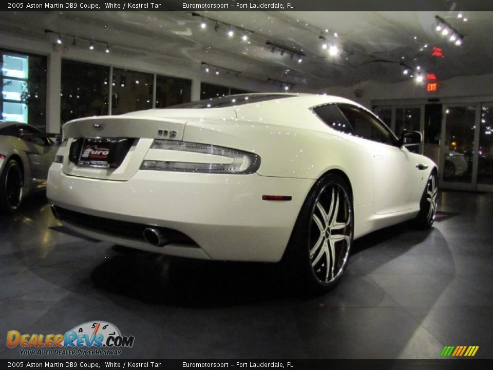2005 Aston Martin DB9 Coupe White / Kestrel Tan Photo #14