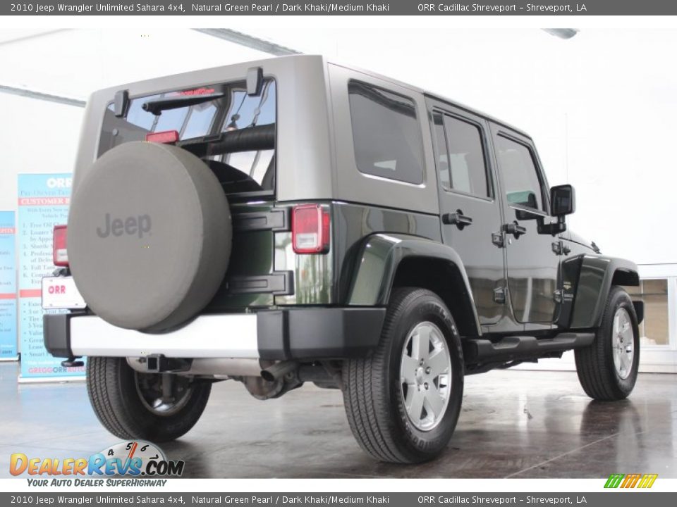 2010 Jeep Wrangler Unlimited Sahara 4x4 Natural Green Pearl / Dark Khaki/Medium Khaki Photo #4