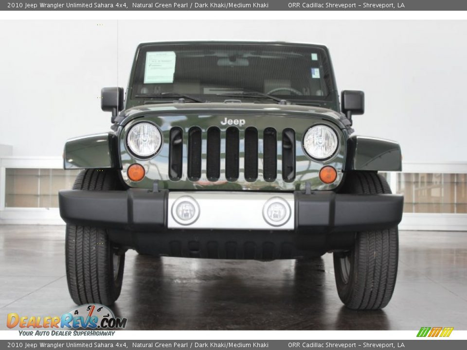 2010 Jeep Wrangler Unlimited Sahara 4x4 Natural Green Pearl / Dark Khaki/Medium Khaki Photo #8