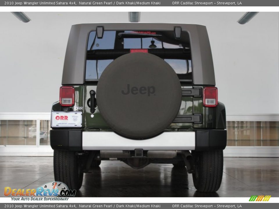 2010 Jeep Wrangler Unlimited Sahara 4x4 Natural Green Pearl / Dark Khaki/Medium Khaki Photo #9