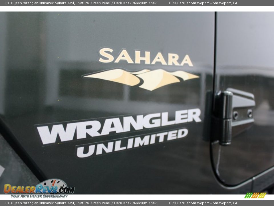 2010 Jeep Wrangler Unlimited Sahara 4x4 Natural Green Pearl / Dark Khaki/Medium Khaki Photo #11
