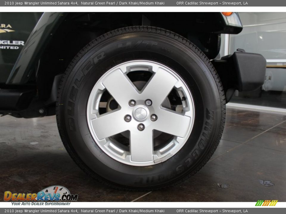 2010 Jeep Wrangler Unlimited Sahara 4x4 Natural Green Pearl / Dark Khaki/Medium Khaki Photo #14
