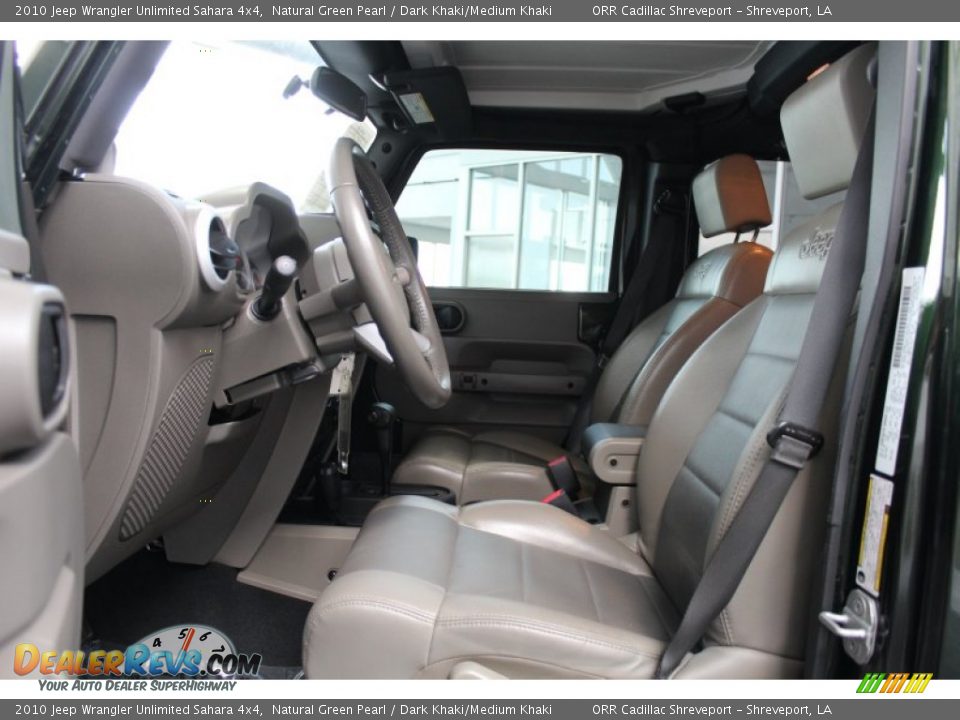 2010 Jeep Wrangler Unlimited Sahara 4x4 Natural Green Pearl / Dark Khaki/Medium Khaki Photo #19