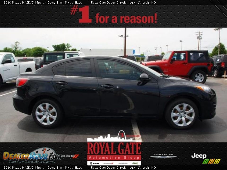 2010 Mazda MAZDA3 i Sport 4 Door Black Mica / Black Photo #1