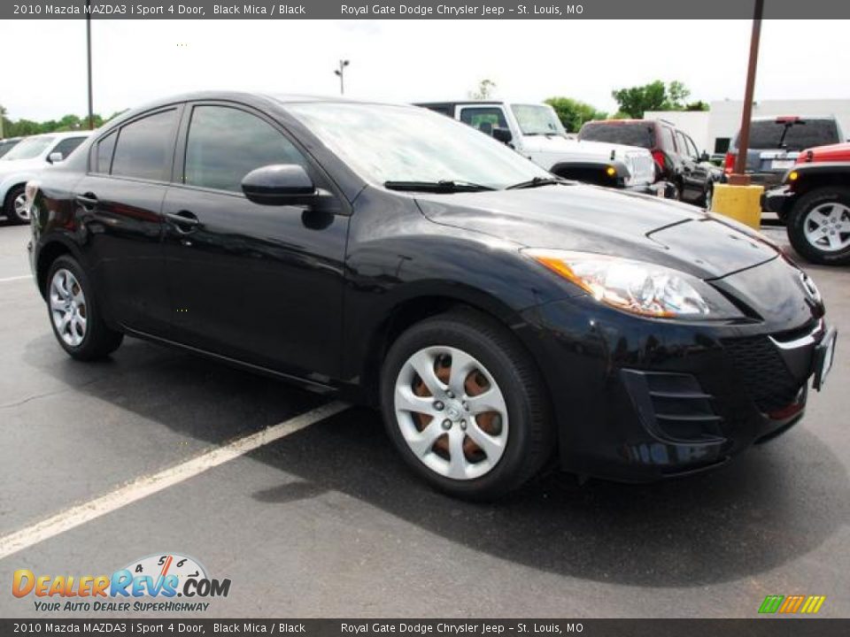 2010 Mazda MAZDA3 i Sport 4 Door Black Mica / Black Photo #2