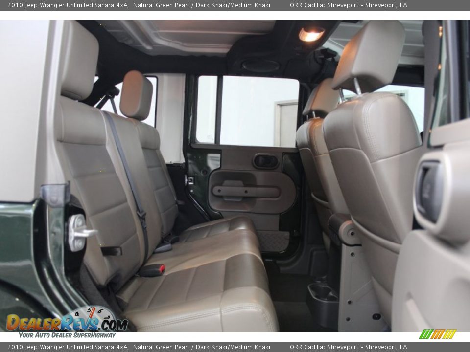 2010 Jeep Wrangler Unlimited Sahara 4x4 Natural Green Pearl / Dark Khaki/Medium Khaki Photo #25