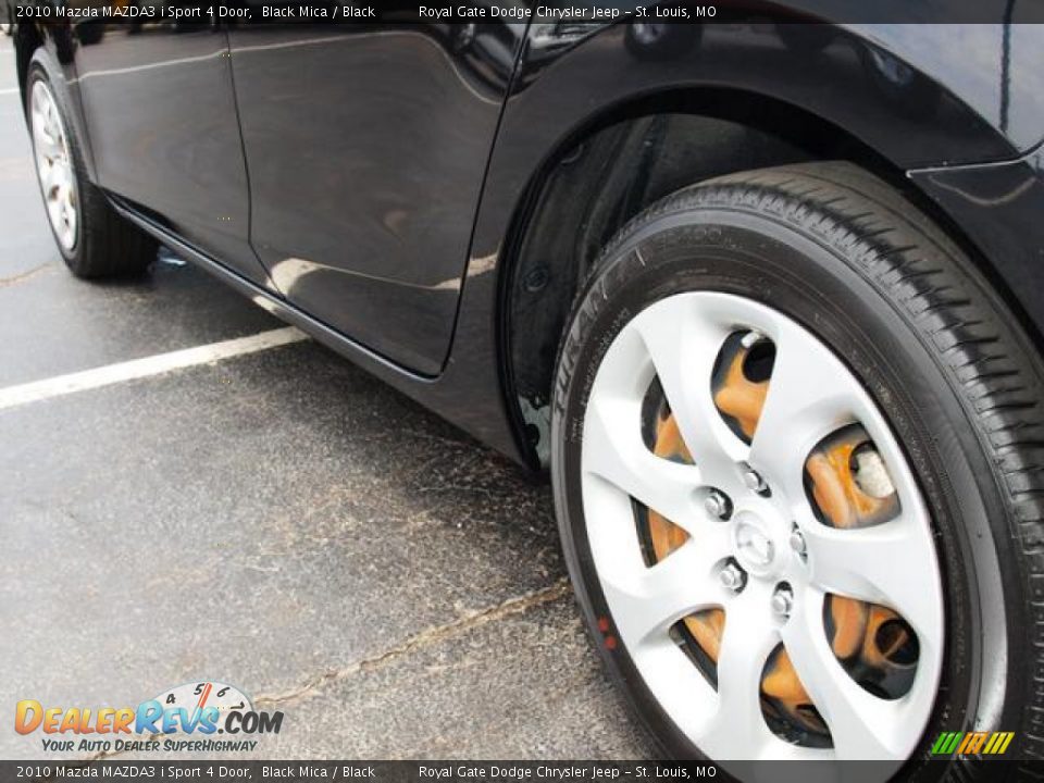 2010 Mazda MAZDA3 i Sport 4 Door Black Mica / Black Photo #4