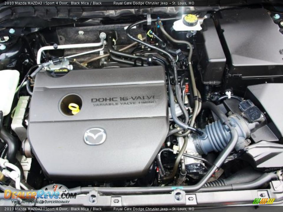 2010 Mazda MAZDA3 i Sport 4 Door Black Mica / Black Photo #7